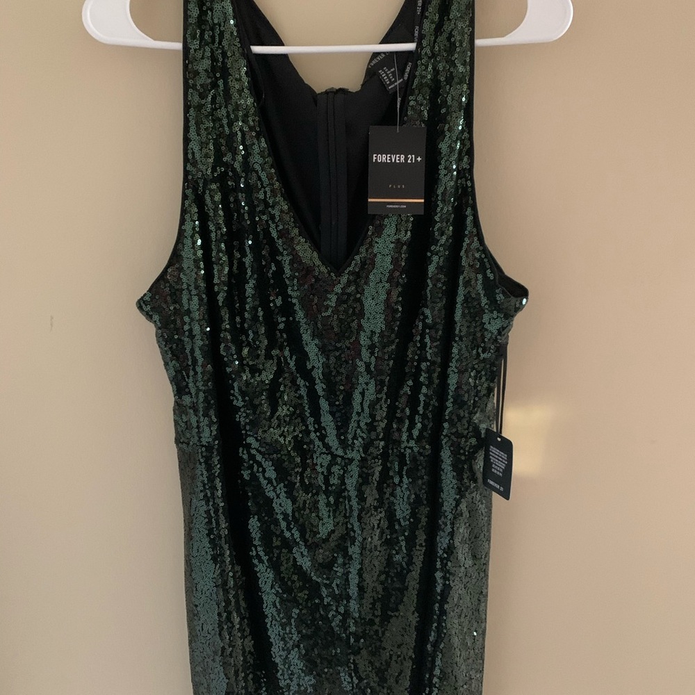 Forever 21 Green Sequin Romper